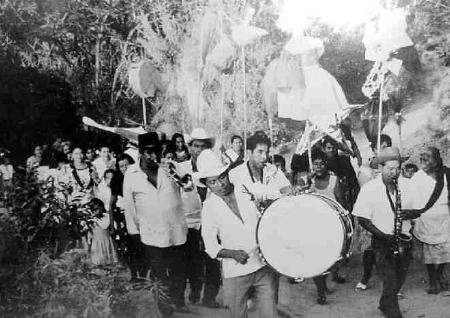 traditional calendar procession - from the new Tututepec Museum